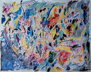 Print of Abstract Expressionism Language Paintings by Moises Alejandro Miranda Lopez