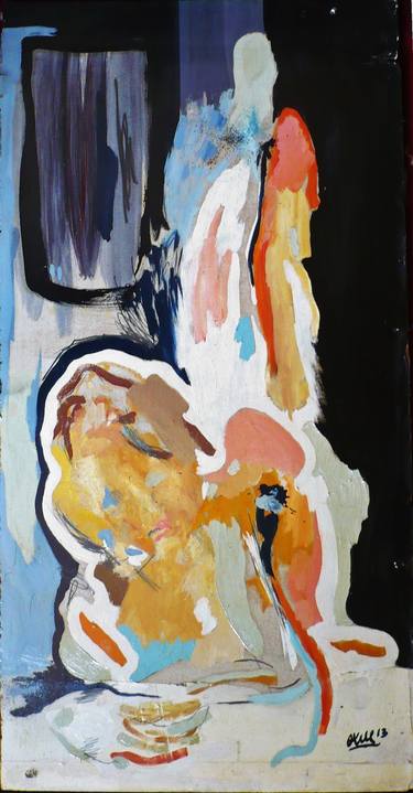 Print of Expressionism People Paintings by Moises Alejandro Miranda Lopez