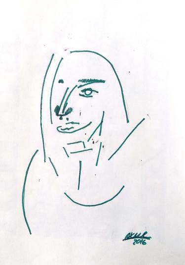 Print of Figurative Portrait Drawings by Moises Alejandro Miranda Lopez