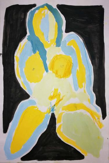 Print of Expressionism Nude Paintings by Moises Alejandro Miranda Lopez