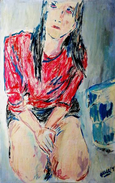 Print of Expressionism People Paintings by Moises Alejandro Miranda Lopez