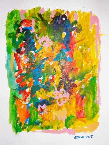 Print of Abstract Expressionism Nature Paintings by Moises Alejandro Miranda Lopez