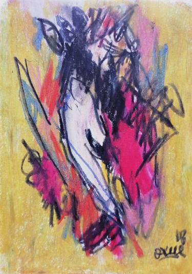 Print of Abstract Expressionism Erotic Paintings by Moises Alejandro Miranda Lopez