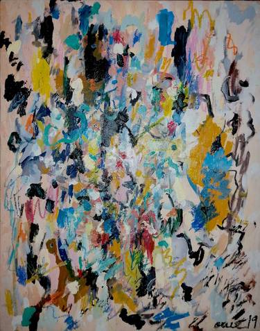 Original Abstract Expressionism Abstract Paintings by Moises Alejandro Miranda Lopez