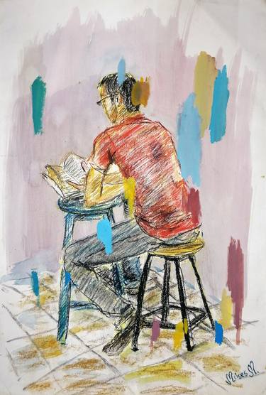 Print of Figurative People Drawings by Moises Alejandro Miranda Lopez