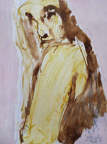 Print of Expressionism People Paintings by Moises Alejandro Miranda Lopez