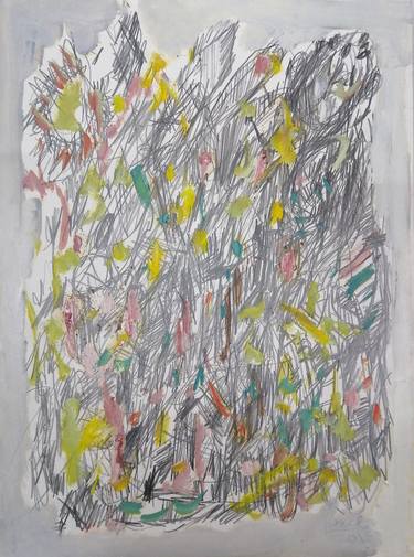 Original Abstract Expressionism Abstract Drawings by Moises Alejandro Miranda Lopez