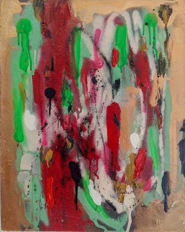 Original Abstract Expressionism Abstract Paintings by Moises Alejandro Miranda Lopez