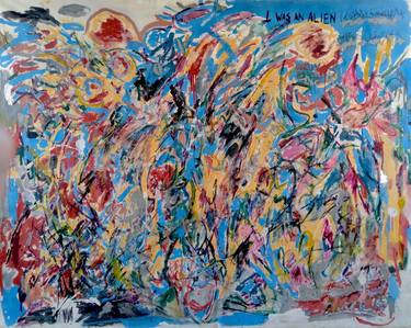 Original Abstract Expressionism Abstract Paintings by Moises Alejandro Miranda Lopez