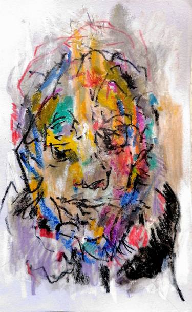 Print of Abstract Expressionism Portrait Drawings by Moises Alejandro Miranda Lopez