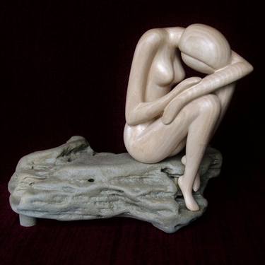 Print of Expressionism Nude Sculpture by Jakob Wainshtein