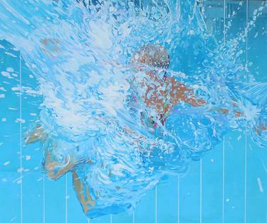 Print of Figurative Water Paintings by Cody Lusby