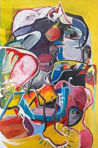 Original Abstract Expressionism Abstract Paintings by Noah Bowman