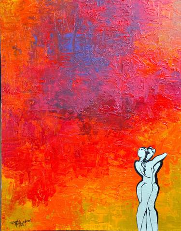 Original Expressionism Nude Paintings by Angela Proudfoot