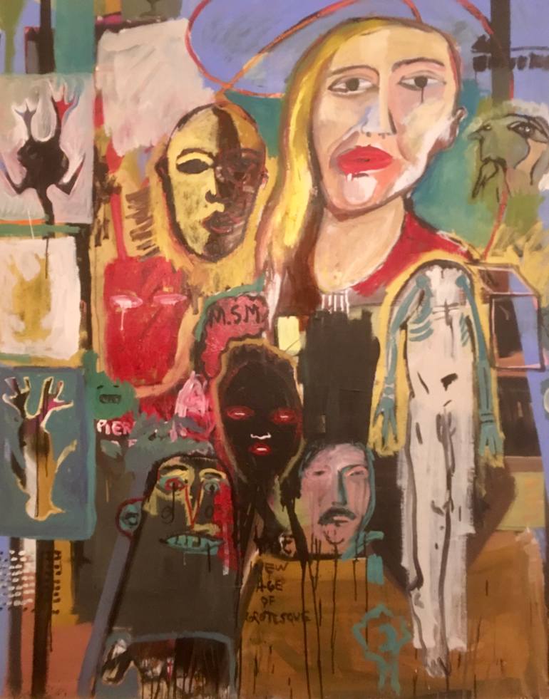 Original Expressionism Pop Culture/Celebrity Painting by Jose Ballester
