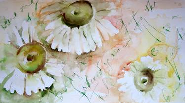 Original Fine Art Floral Paintings by Jasmina Shaldarova