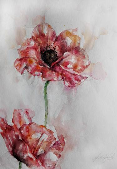 Print of Fine Art Floral Paintings by Jasmina Shaldarova