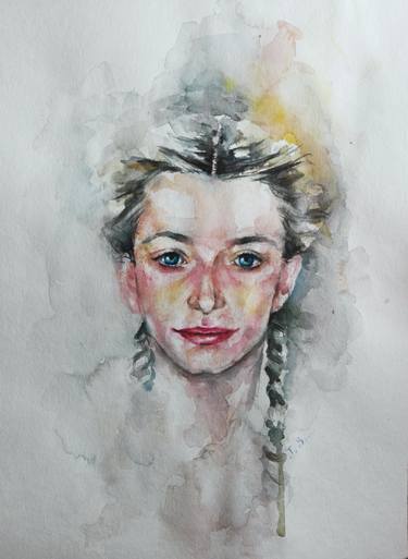 Print of Fine Art Portrait Paintings by Jasmina Shaldarova