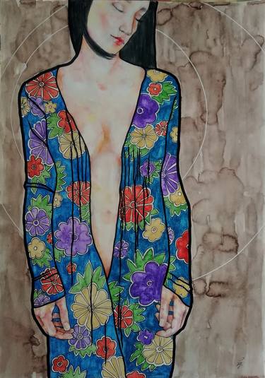 Print of Art Deco Erotic Paintings by Jasmina Shaldarova