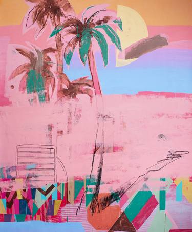 Print of Expressionism Beach Paintings by Glib Franko