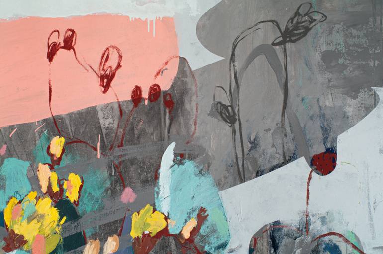 Original Abstract Expressionism Botanic Painting by Glib Franko