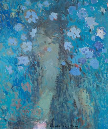 Original Impressionism Women Painting by Glib Franko