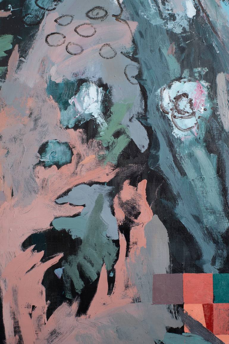 Original Abstract Expressionism Abstract Painting by Glib Franko