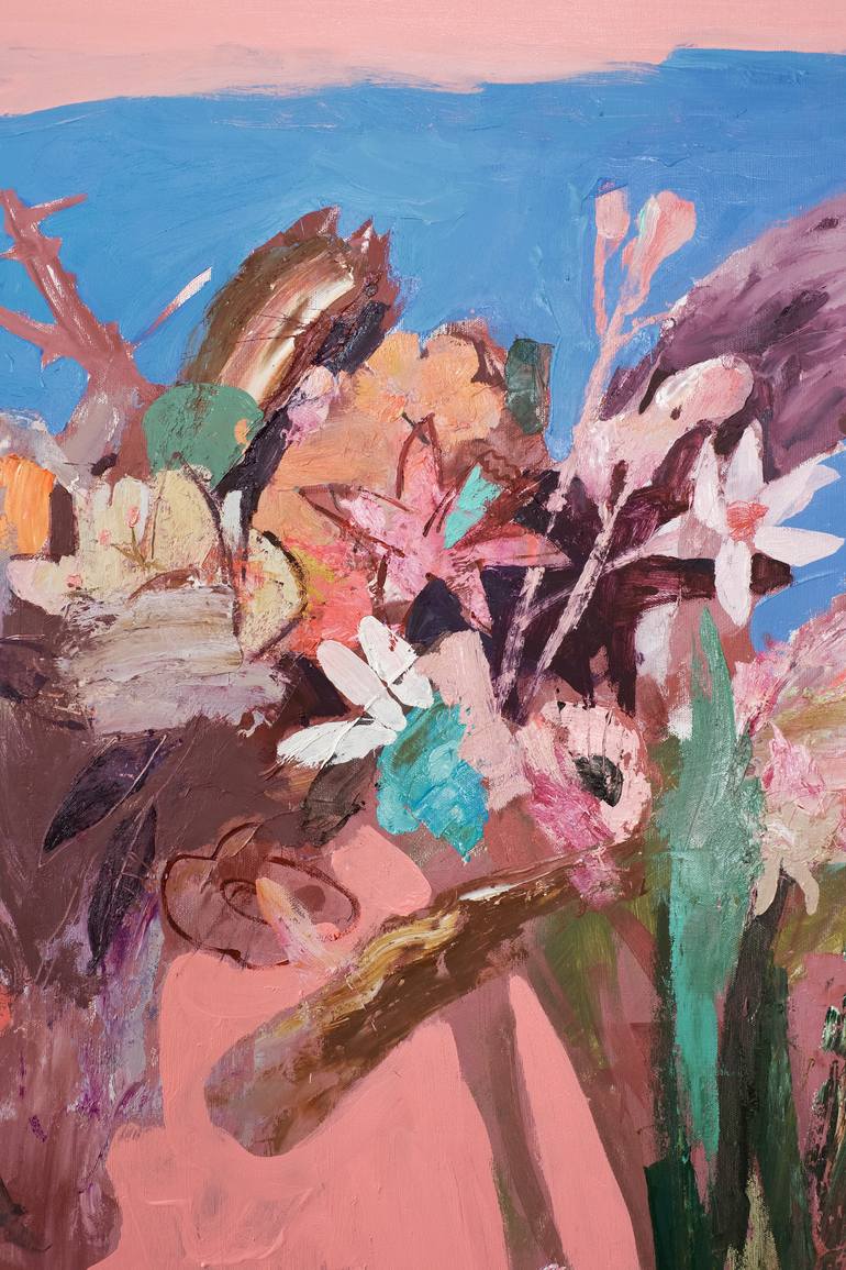Original Abstract Expressionism Botanic Painting by Glib Franko