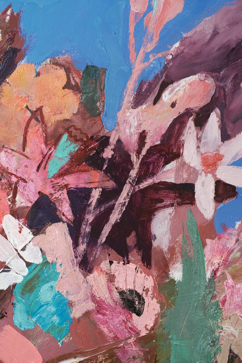 Original Abstract Expressionism Botanic Painting by Glib Franko
