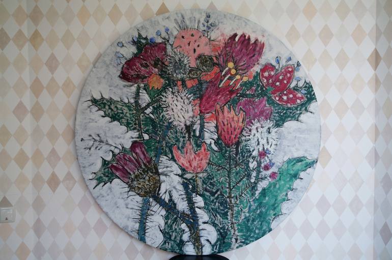 Original Floral Painting by Glib Franko