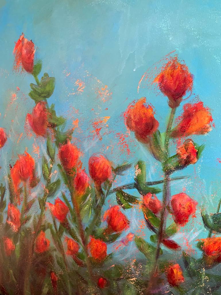 Original Contemporary Floral Painting by Eva Hoffmann