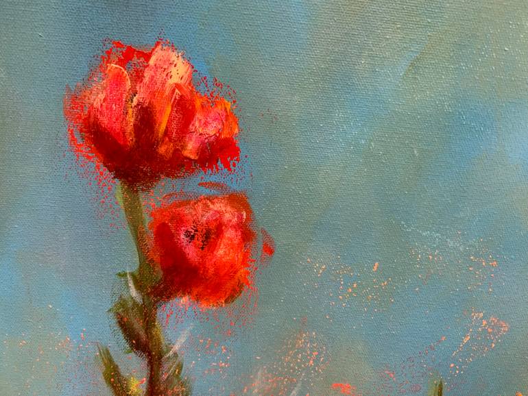 Original Contemporary Floral Painting by Eva Hoffmann
