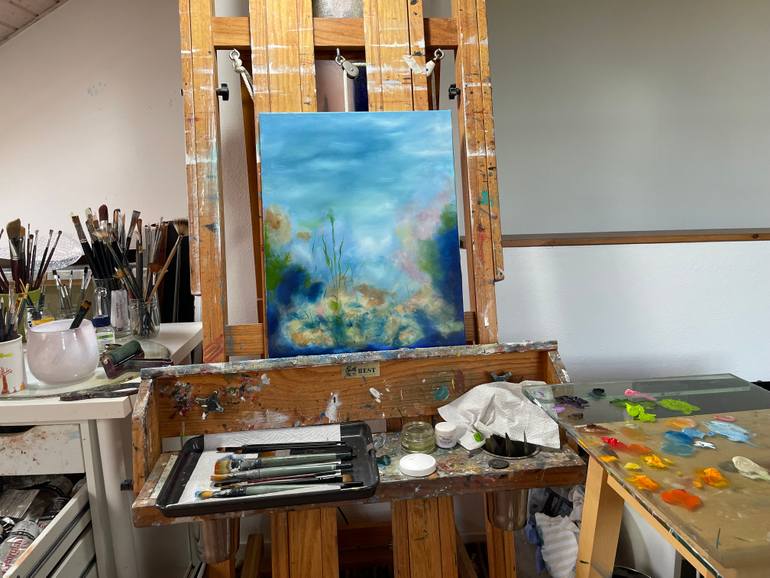 Original Abstract Landscape Painting by Eva Hoffmann