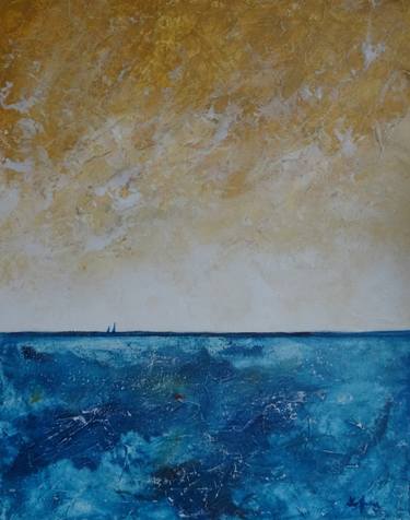 Print of Abstract Expressionism Seascape Paintings by Eva Hoffmann