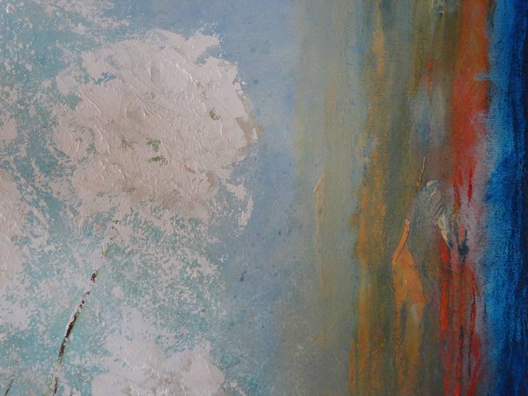 Original Abstract Floral Painting by Eva Hoffmann