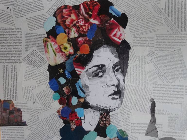 Original Figurative Women Collage by Eva Hoffmann