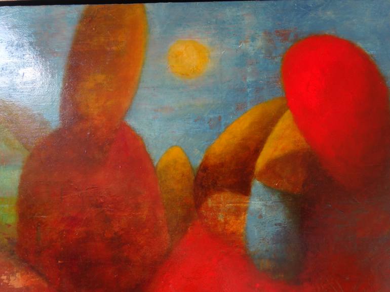 Original Abstract Religious Painting by Eva Hoffmann