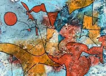 Original Abstract Expressionism Abstract Paintings by Eva Hoffmann