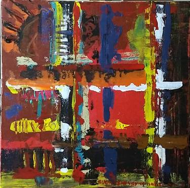 Original Abstract Expressionism Abstract Paintings by Sudarsan Yennamalli