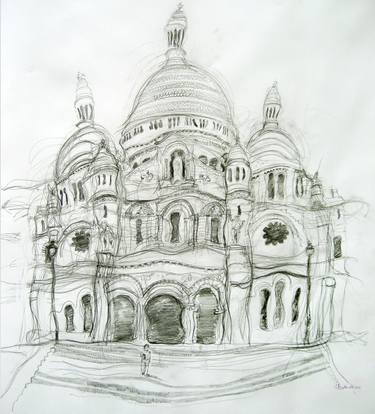 Original Expressionism Architecture Drawings by Lizzy Hewitt