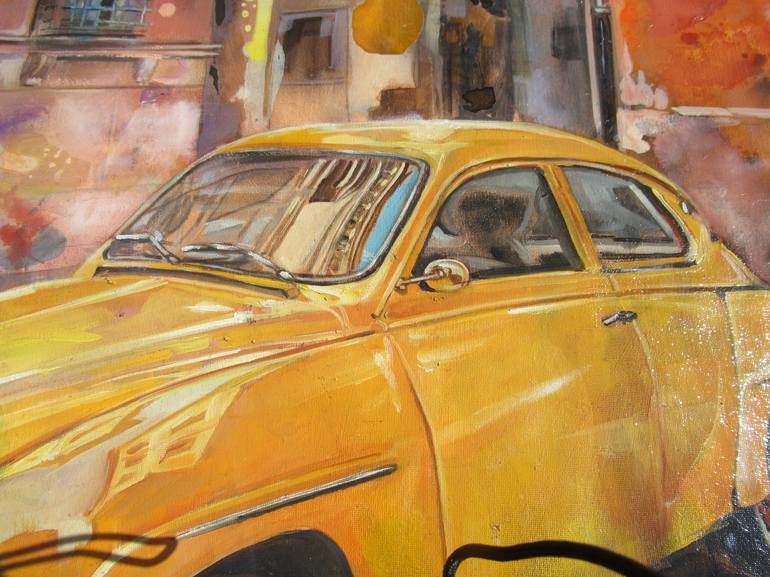 Original Car Painting by Mara Isolani