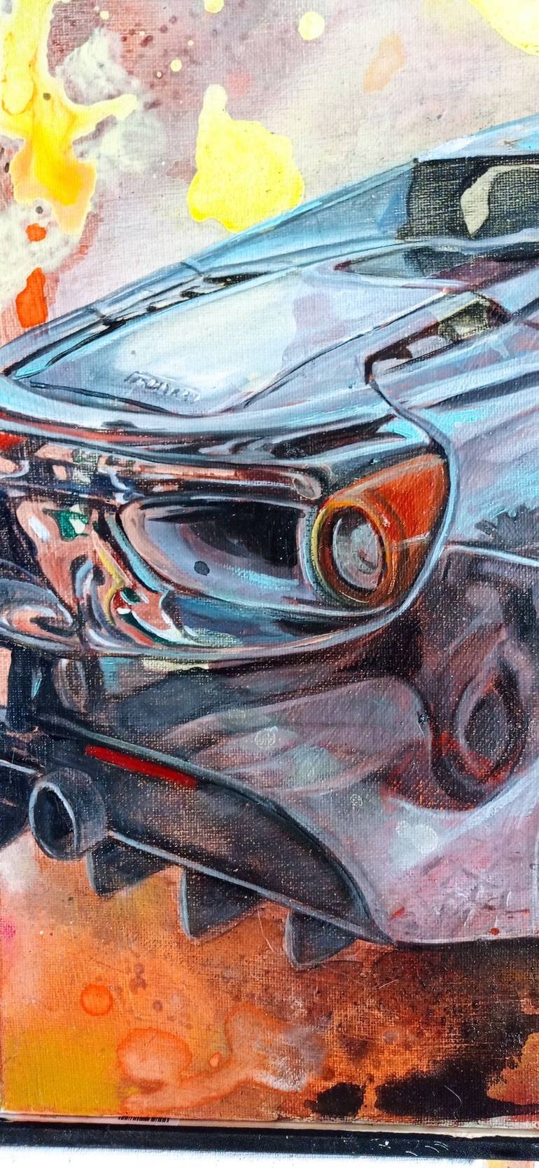 Original Car Painting by Mara Isolani