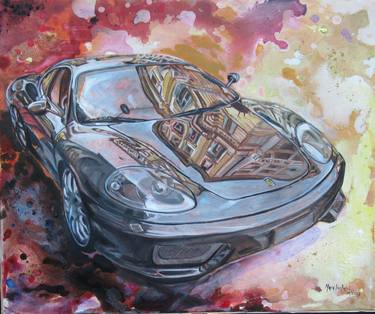 Original Car Painting by Mara Isolani