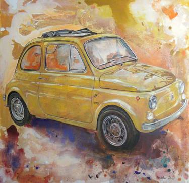 Original Car Painting by Mara Isolani