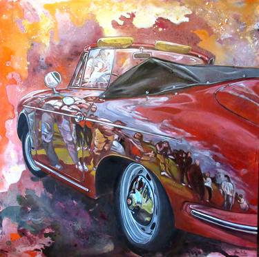 Print of Figurative Automobile Paintings by Mara Isolani