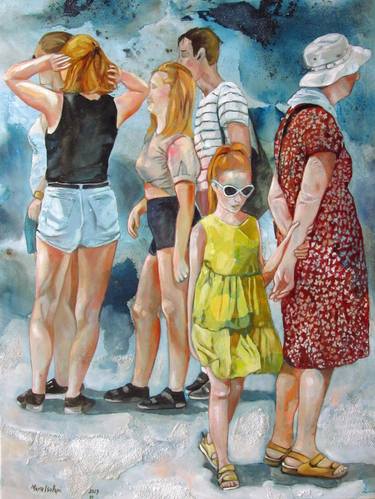 Print of People Paintings by Mara Isolani