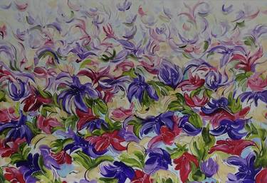 Original Impressionism Floral Paintings by Mel Davies