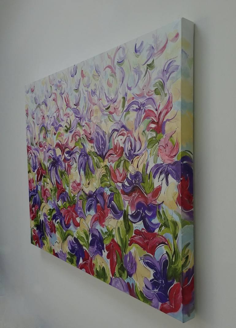 Original Contemporary Floral Painting by Mel Davies