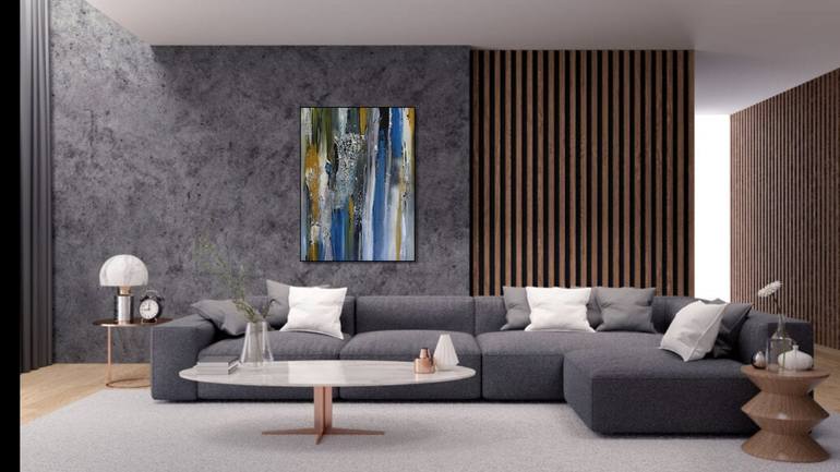 Original Conceptual Abstract Painting by Mel Davies