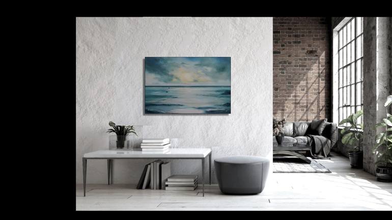 Original Impressionism Seascape Painting by Mel Davies